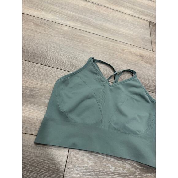 SOMA SPORT Longline Bra with Strappy Back XXL olive green - Picture 3 of 6